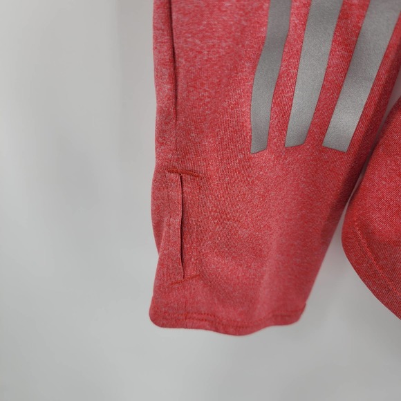 Adidas Performance Quarter Zip Light Weight Stretchy Pullover Long Sleeve Small - Picture 4 of 6